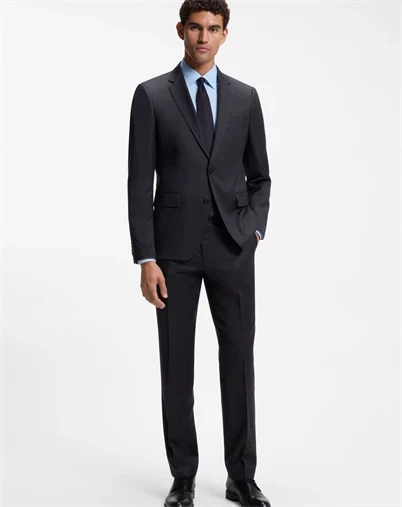 Hugo Boss - Boss One Regular-Fit Bukser - Dark Blue 